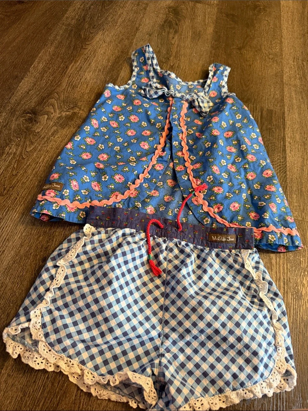 Size 6 Matilda Jane Brilliant Daydream Flying Kites Tunic shorts bundle set